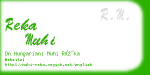 reka muhi business card